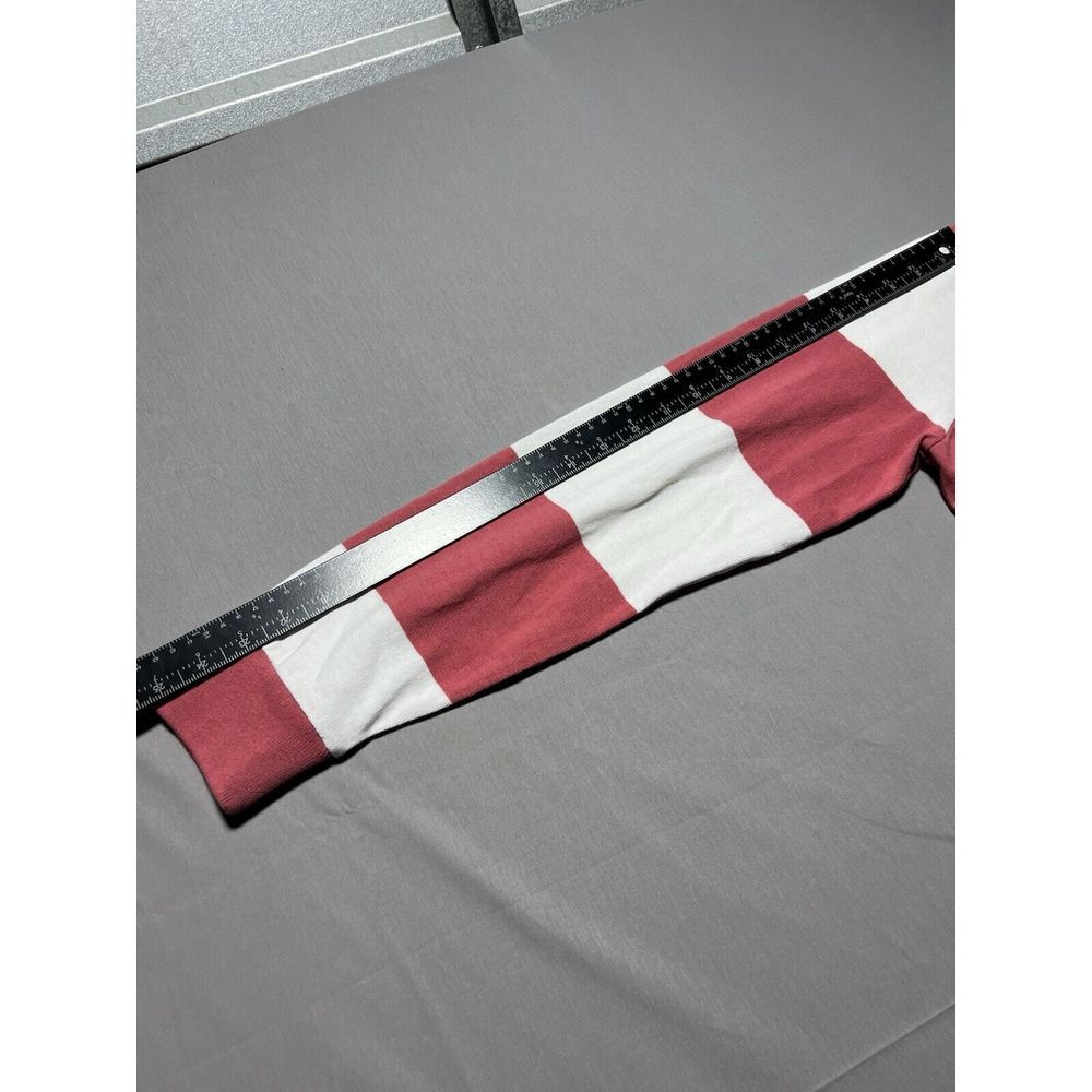 Polo Ralph Lauren Men's Striped Jersey Hooded Rugby Shirt Hoodie Red Size S - Picture 10 of 11